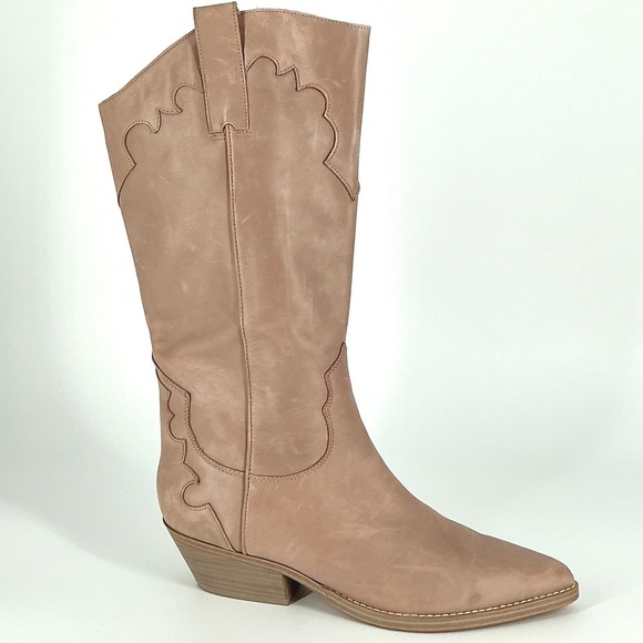 Marc Fisher Shoes - Marc Fisher LTD Size 10 READ Hilaria Tan Leather Western Cowboy Boots Pointed